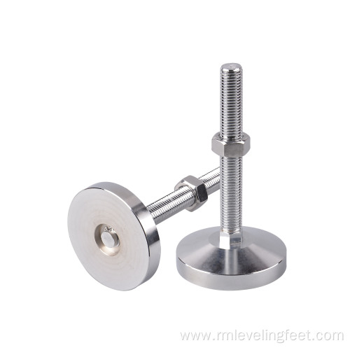 Adjustable leveling feet for machine metal leveling feet